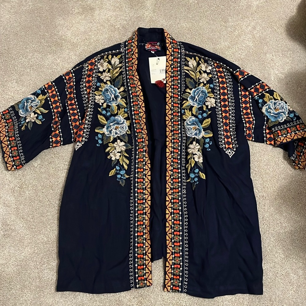 Johnny Was Hira Linen Kimono NWT